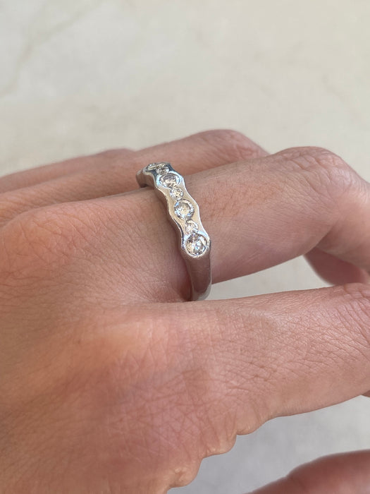Vintage Platinum 850 Diamond Ring