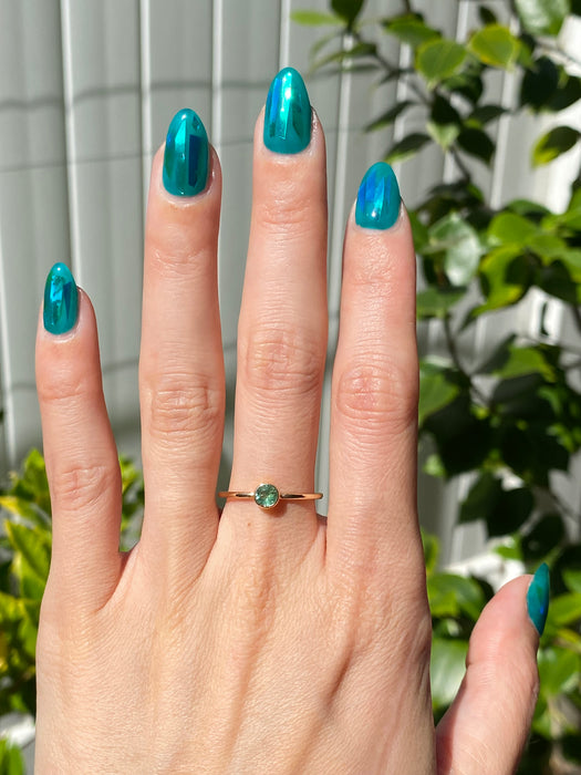 14k emerald ring size 8