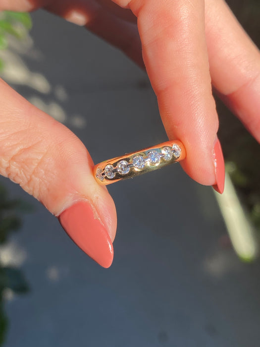 18k / platinum diamond ring size 7