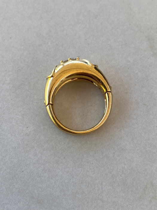 Vintage 18K Gold Convertible Diamond Ring – Hidden Diamond Reveal