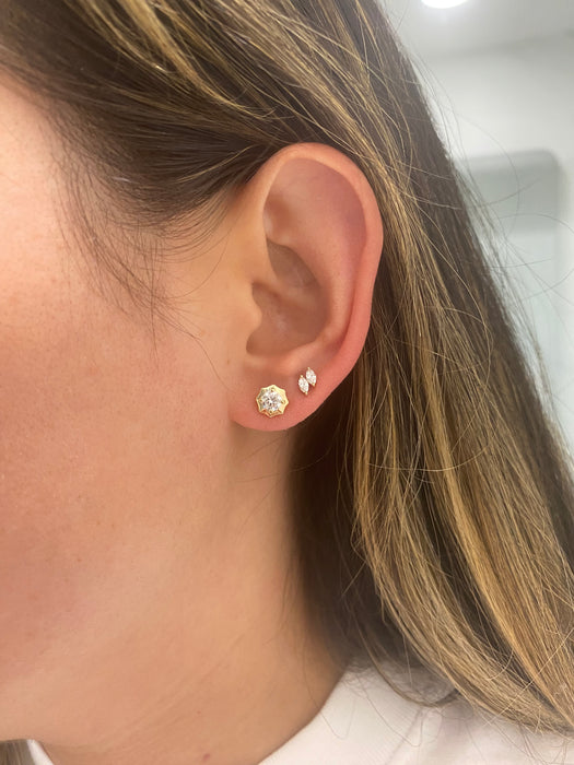 14K Gold 0.64 CTW Lab Diamond Stud Earrings