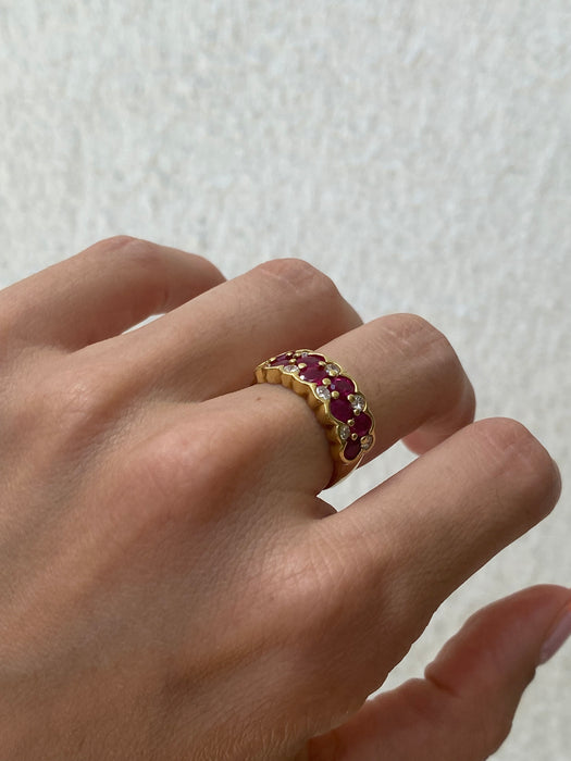 18k ruby diamond ring size 5.75