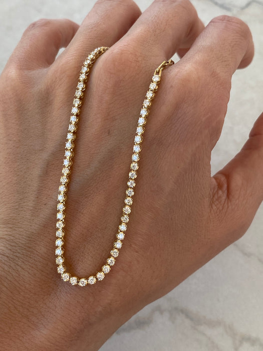 14K 1.8 TCW Natural Diamond & Paperclip Link Necklace 17”