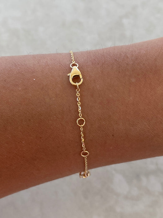 14K 3.5 TCW Lab Diamond Seven-Stone Bracelet