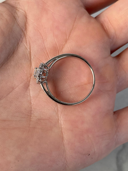 Vintage Platinum 900 1.01 TCW Diamond Ring