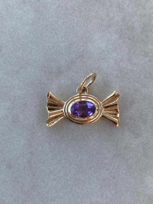 14K Triple Bezel Candy Charm