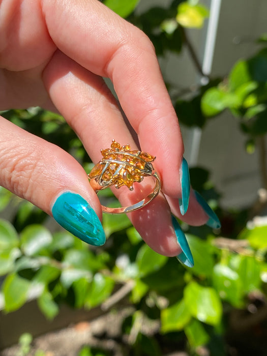 10k citrine ring size 7.25