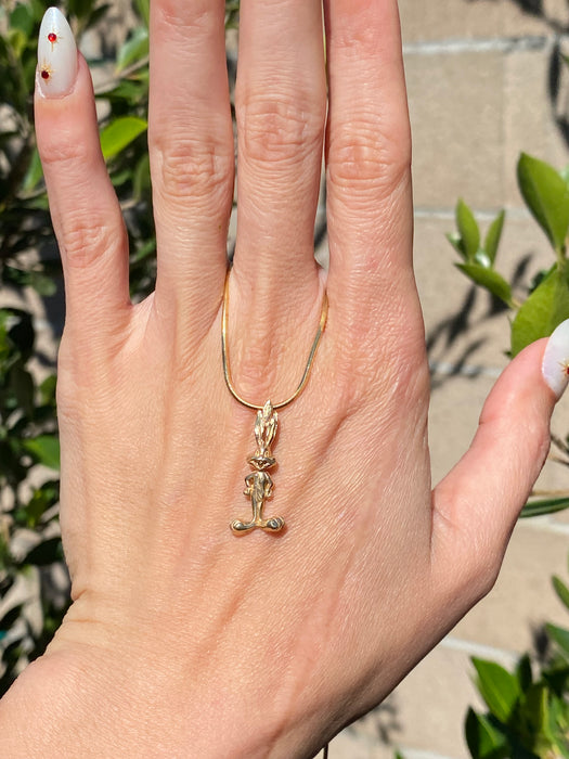 Vintage 14K Gold Bugs Bunny Charm Pendant