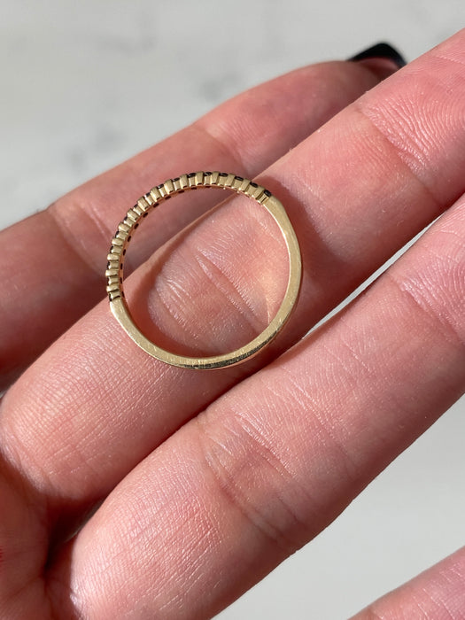 10k black diamond stacker ring size 7