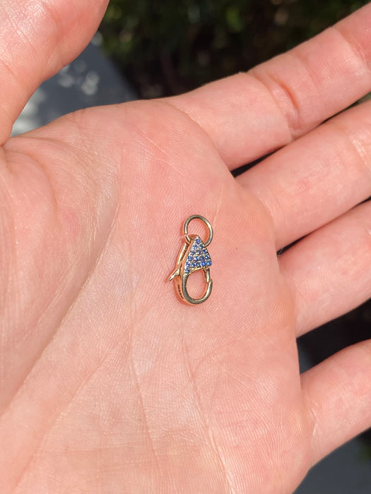 14K Gold Gemstone & Diamond Clasps
