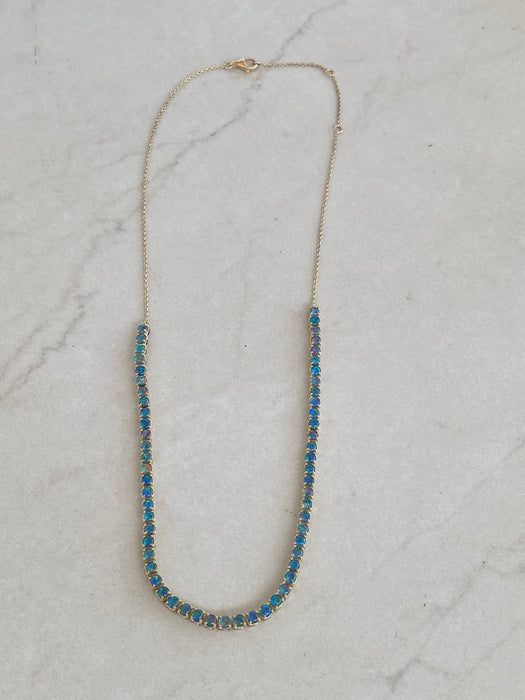 14K 7 Carat Australian Opal Necklace