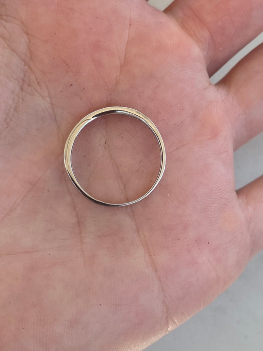 Platinum 950 Natural Diamond Curved Band Ring