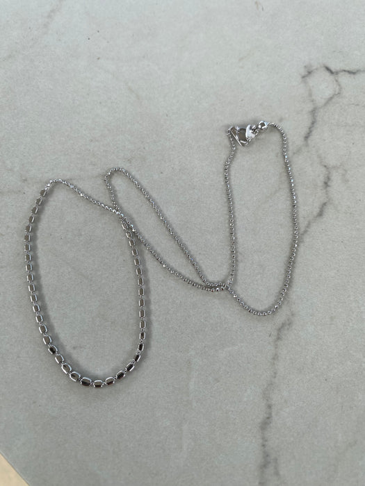 Vintage 18K White Gold Natural Diamond Graduated Necklace – 1.00 CTW