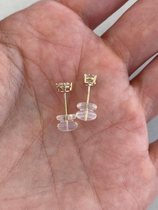 14K Gold 0.5 Carat Lab Diamond Stud Earrings