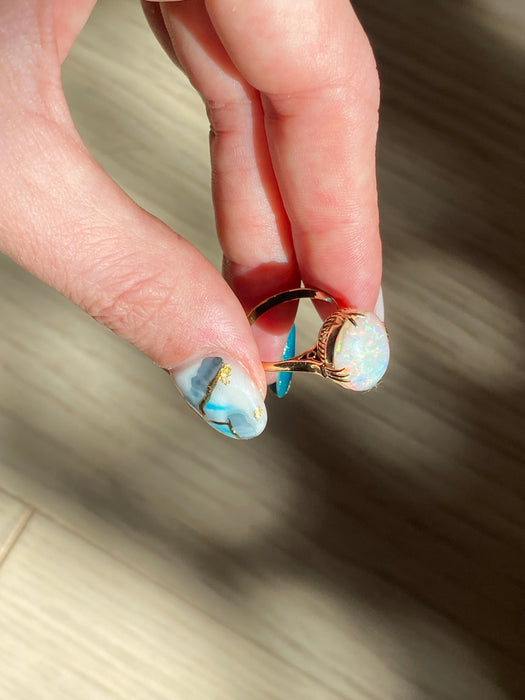 18k opal ring size 5