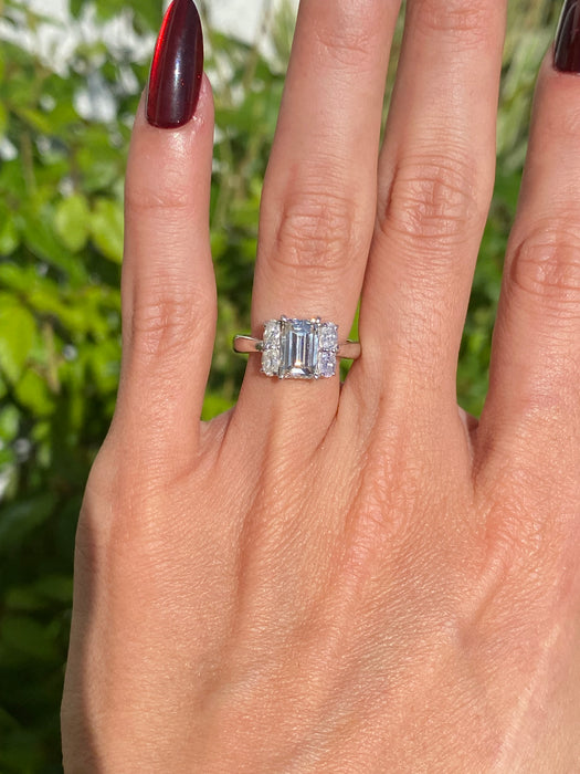 Vintage Platinum 900 Natural Diamond Ring – 2.14 TCW