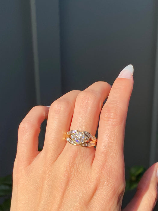 18k 1.25 tcw diamond ring size 6.25