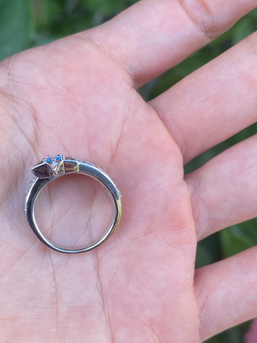 Platinum diamond star ring size 5