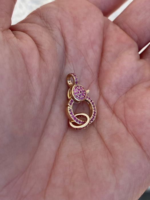 14K Gold Gemstone Clasps & Connectors – Diamond, Ruby, Sapphire, Emerald Carabiners & Heart Links