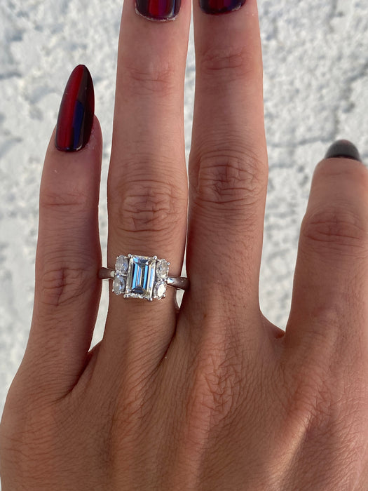 Vintage Platinum 900 Natural Diamond Ring – 2.14 TCW