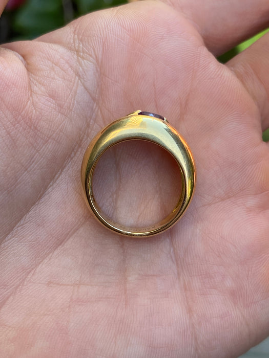 18k amethyst diamond ring by kabana size 6.75