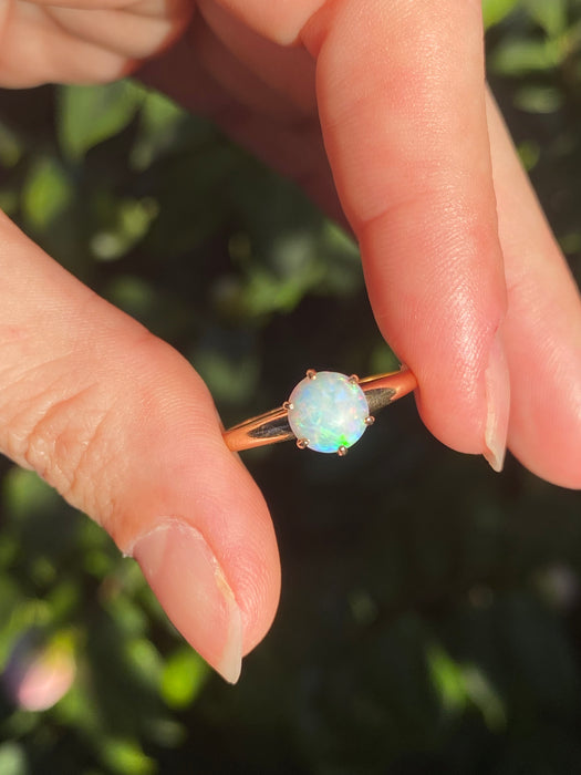 14k opal ring size