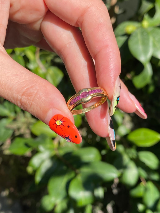 18k ruby ring size 7.25