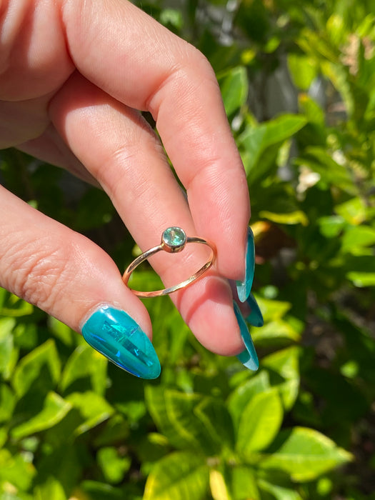 14k emerald ring size 8