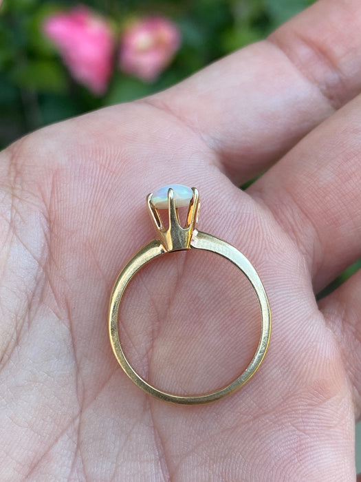 14k opal ring size