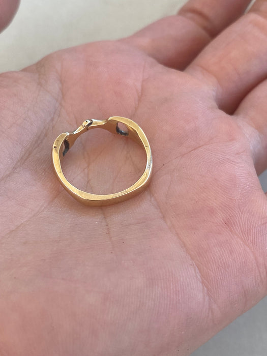 Vintage 14K Horsebit Buckle Ring