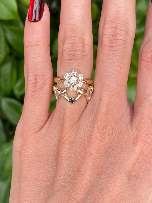 Custom preorder 14k dancing kitty cat ring