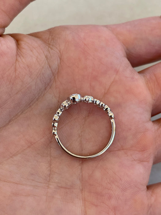 Vintage Platinum 950 Natural Diamond Bezel-Set Ring | 0.78 CTW | Size 6.25