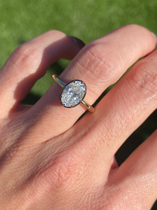 14k 1.6 carat lab Diamond ring size 6