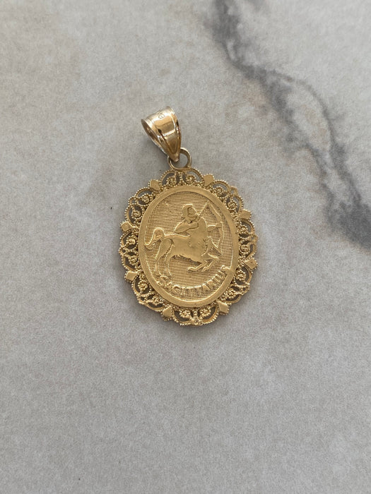 14K Gold Zodiac Charm