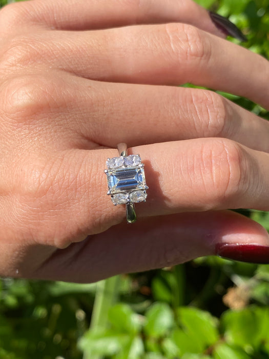 Vintage Platinum 900 Natural Diamond Ring – 2.14 TCW