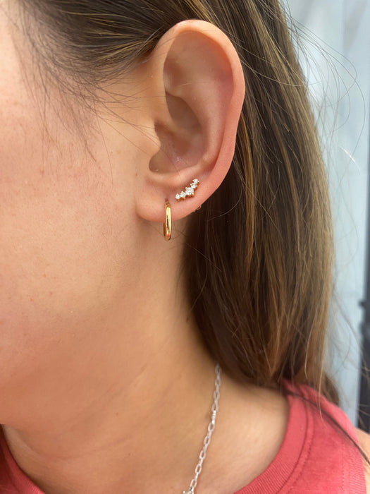 14K Gold Classic Huggie Earrings