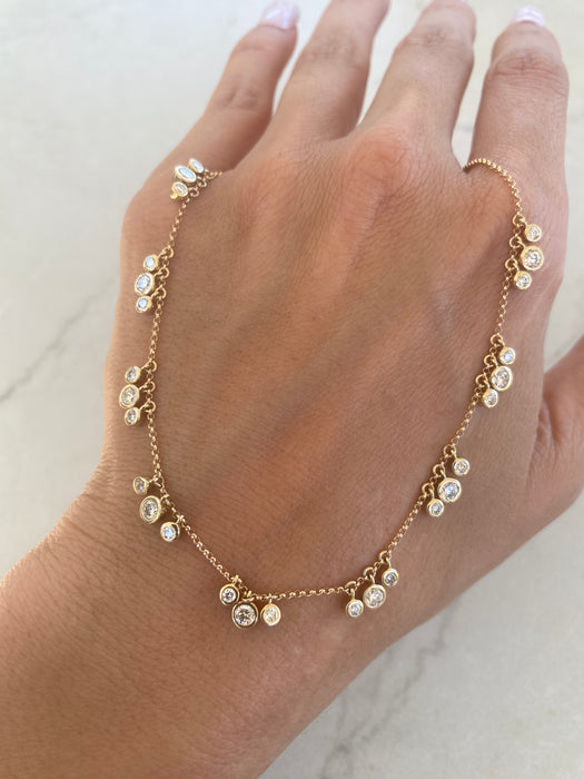 14K 1.5 TCW Lab Diamond Station Necklace