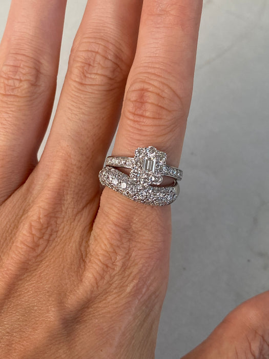 Vintage Platinum 900 1.01 TCW Diamond Ring