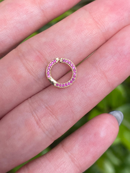 14k solid charm connector