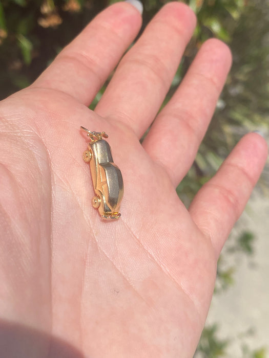 14k car charm pendant