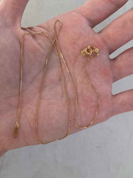 Vintage 18K Box Chain