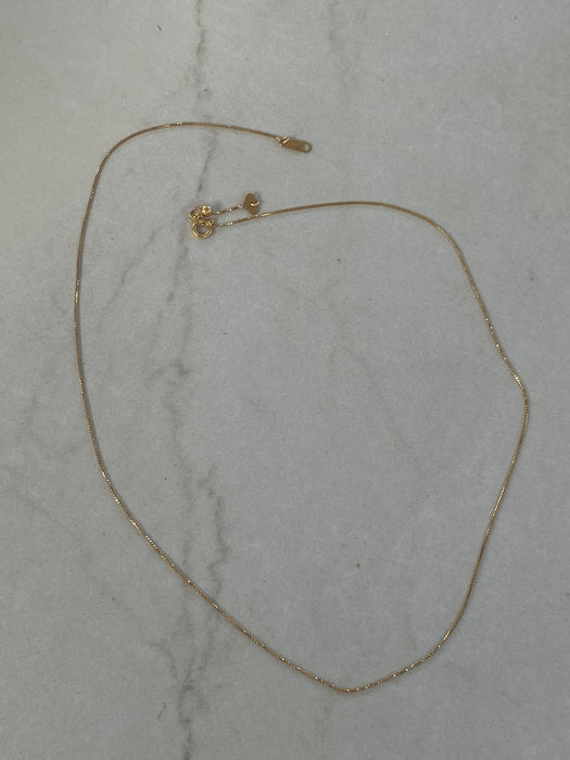 Vintage 18K Box Chain
