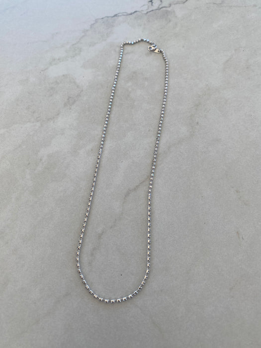 Vintage 18K White Gold Natural Diamond Necklace – 1.00 TCW