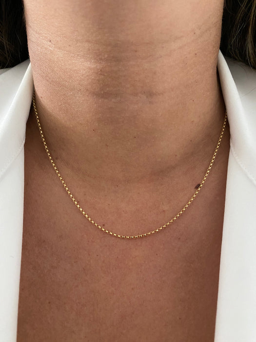 14k 16” belcher chain necklace