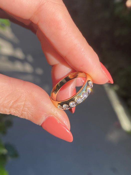 18k / platinum diamond ring size 7