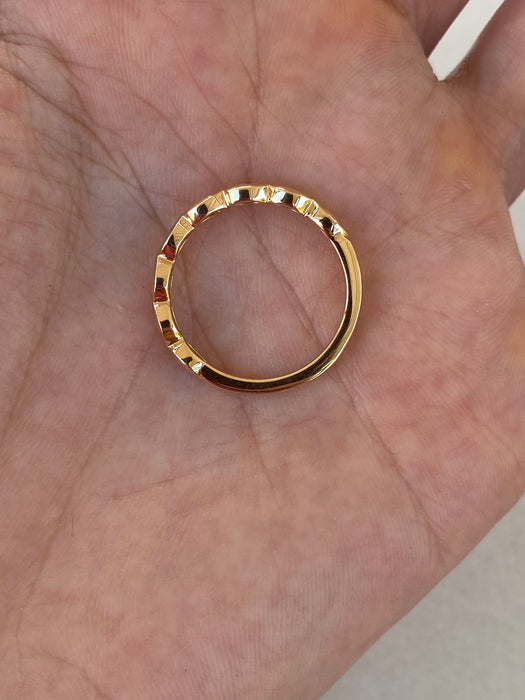 14K Bezel-Set Marquise Lab Diamond Ring