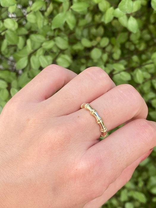 14k bamboo ring