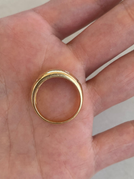 Vintage 18K Gold Multi-Shape Diamond Ring