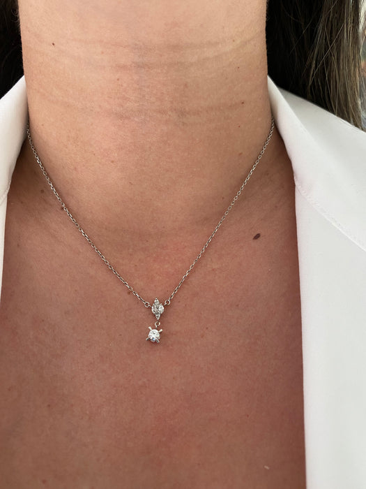 Platinum 850 diamond necklace