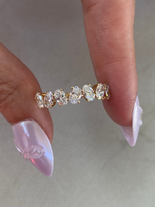 14K Gold 1.60 Carat Oval Lab Diamond Ring